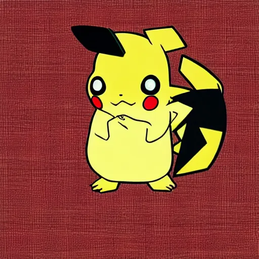 Image similar to edo style pikachu