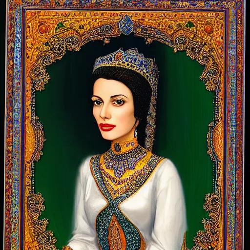 Image similar to Portrait of a Persian Princess who is an architect, beautiful princess