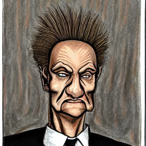 Prompt: beavis testifying in court, detailed faces