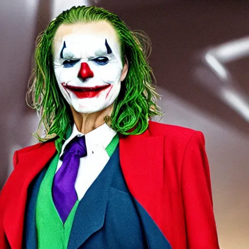 Image similar to martha stewart as the joker, movie still