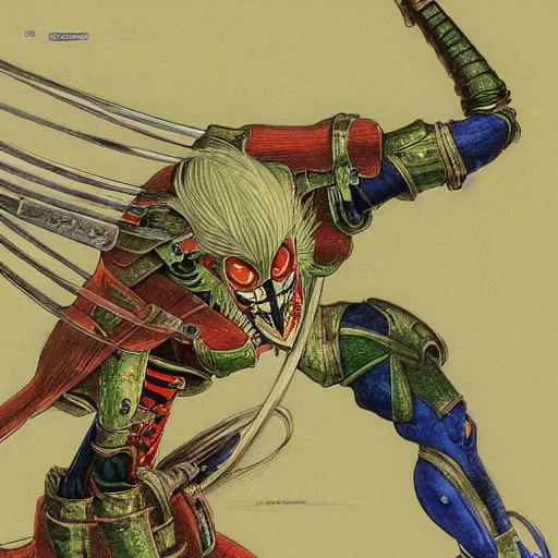 Image similar to Yoshimitsu by Alan Lee, Technicolor