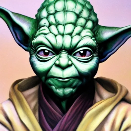 Image similar to ultra realistic portrait painting of yoda, art by akira toriyama, 4 k, dragon ball artstyle, cel shaded, highly detailed, epic lighting