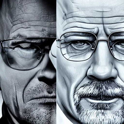 Prompt: walter white from breaking bad with dwayne rock johnson's face, 4 k, realistic