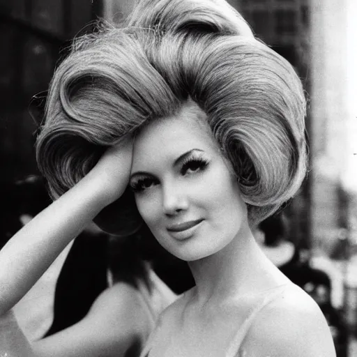 Image similar to 1 9 6 9 big hair day in new york