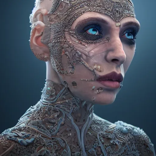 Prompt: the amputee polio survivor queen, 4 k, intricate detailed, jaw dropping, gorgeous, surreal, octane render