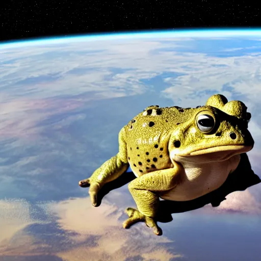 Image similar to toad in space