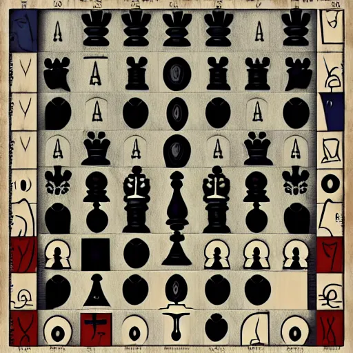 Image similar to a fantasy chess board, digital art