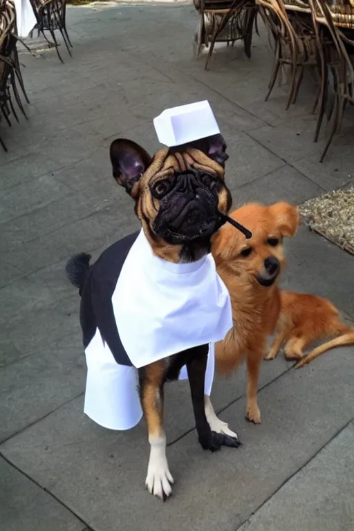 Image similar to waiter dog