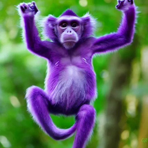 Image similar to Purple monkey dinosaur