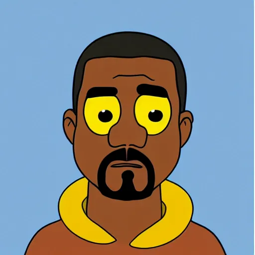 Kanye West as a Simpson character | Stable Diffusion