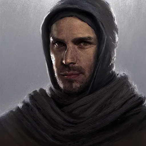 Image similar to portrait of a man by greg rutkowski, jedi knight, hybrid between human and twi'lek, wearing black wool cap and jedi robes, star wars expanded universe, he is about 3 0 years old, highly detailed portrait, digital painting, artstation, concept art, smooth, sharp foccus ilustration, artstation hq