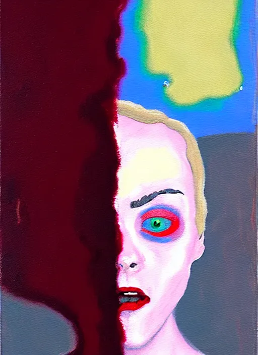 Oil Painting Of A Annasophia Robb In A Sci-fi Military 