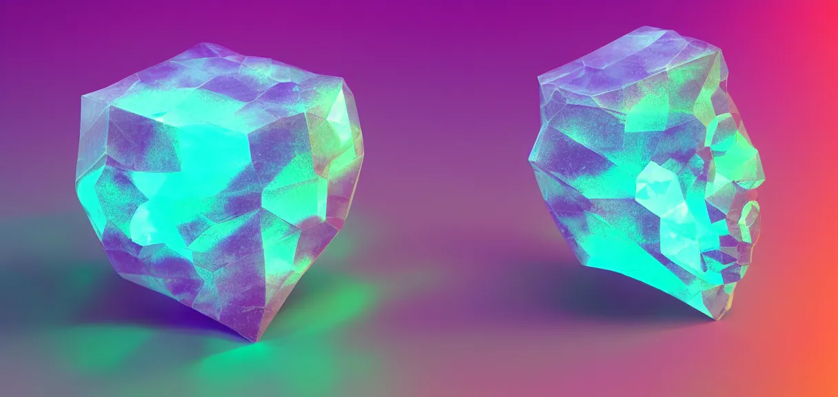 Prompt: isometric, fluorite crystal, [ [ [ skulls ] ] ], macro, split toning, octane, chroma, 3 d, excessively - dimensional, 8 k, polygon, crepuscular rays, electric arc, volumetric light, ray tracing global illumination, transparent, sceptred quartz, ray tracing reflections, chromatic aberration,