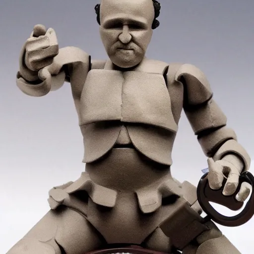 Image similar to wilhelm reich, stop motion vinyl action figure, plastic, toy, rodin style