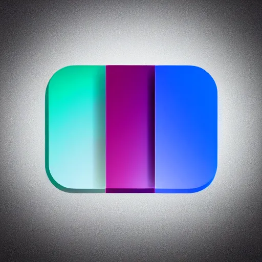 Image similar to Iridescent gradients iconography icon design of a table. Very very very detailed digital icon design. Minimalist digital icon, very very very very beautiful icon