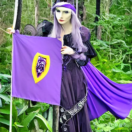 Image similar to flag of the great violet witch