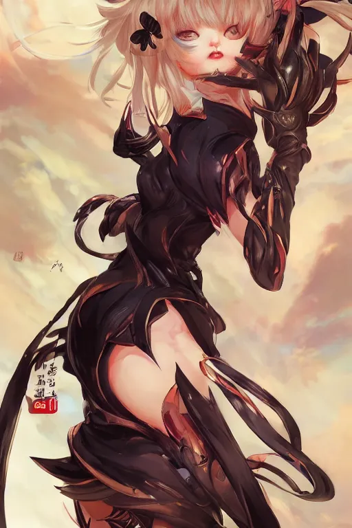 Image similar to cat girl in a blade and soul spinoff artbook rendered by the artist Nadezhda Tikhomirova, Jiyun Chae, Lê Long, Joe Madureira, trending on Artstation by Hyung tae Kim, artbook, Stanley Artgerm Lau, WLOP, Rossdraws , James Gurney