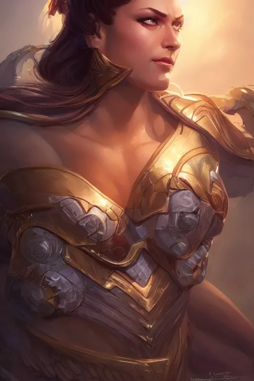 Image similar to amazon valkyrie athena, d & d, fantasy, portrait, highly detailed, headshot, digital painting, trending on artstation, concept art, sharp focus, illustration, art by artgerm and greg rutkowski and magali villeneuve