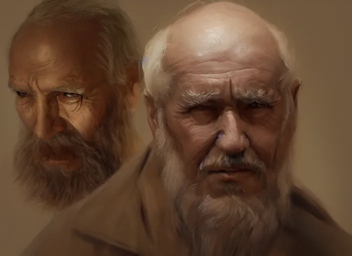 concept art oil painting of and Old man by Jama | Stable Diffusion ...