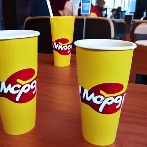 Prompt: the new cup of wasps at mcdonalds