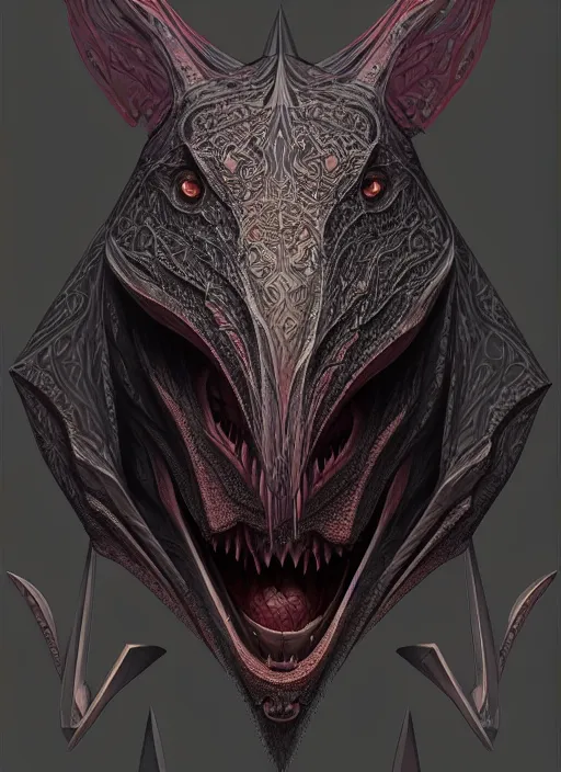 Image similar to anthropomorphic triangle head in edgy darkiron tupac, intricate, elegant, highly detailed animal monster, digital painting, artstation, concept art, smooth, sharp focus, illustration, art by artgerm, wayne barlowe, trending on artstation and greg rutkowski and alphonse mucha, 8 k