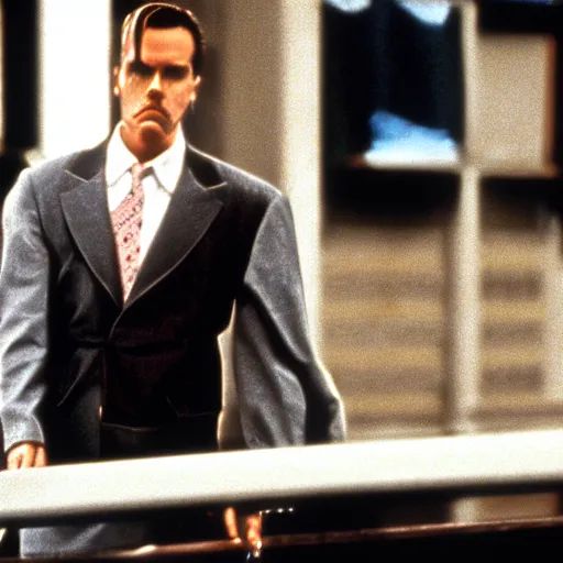 Prompt: Nietzsche in American Psycho (1999)