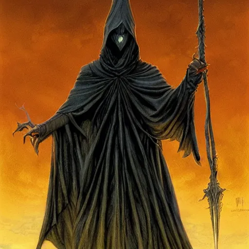 Image similar to Ringwraith Nazgul by Mark Brooks, Donato Giancola, Victor Nizovtsev, Scarlett Hooft, Graafland, Chris Moore