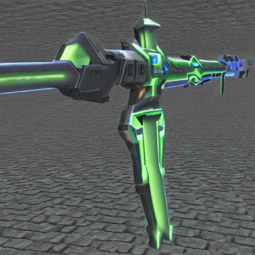 Image similar to A new Photon Arts weapon from the game Phantasy Star Online 2, HDRI, in game render