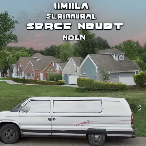 Image similar to liminal space suburban neighborhood