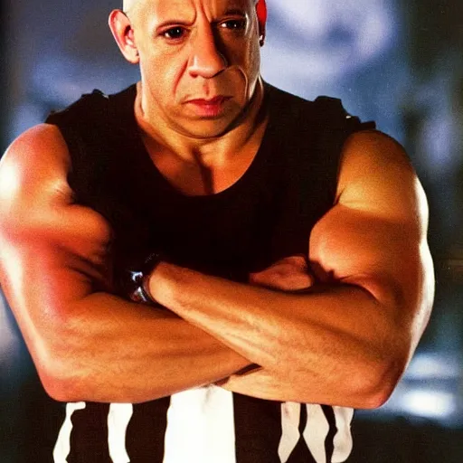 Image similar to Vin Diesel as a pokemon monster