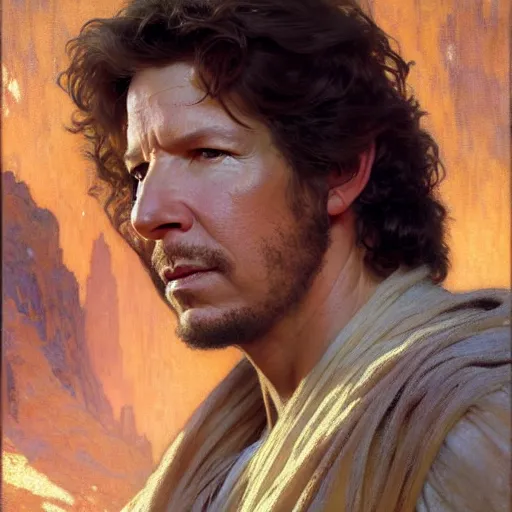 Prompt: neil breen as a jedi highly detailed painting by gaston bussiere, craig mullins, j. c. leyendecker, alphonse mucha 8 k