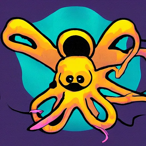 Image similar to digital art in the style of rad squid