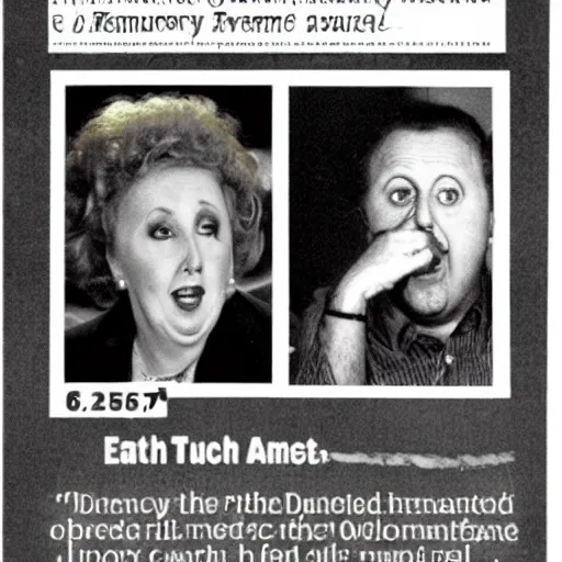 Prompt: edith bunker's demonized vomit insurance