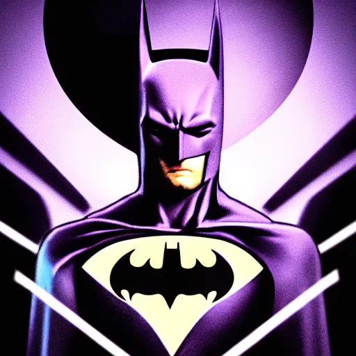 Prompt: batman portrait, vaporwave, synthwave, neon, vector graphics, cinematic, volumetric lighting, f 8 aperture, cinematic eastman 5 3 8 4 film