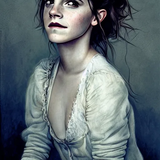 Image similar to emma watson, by jean - baptiste monge