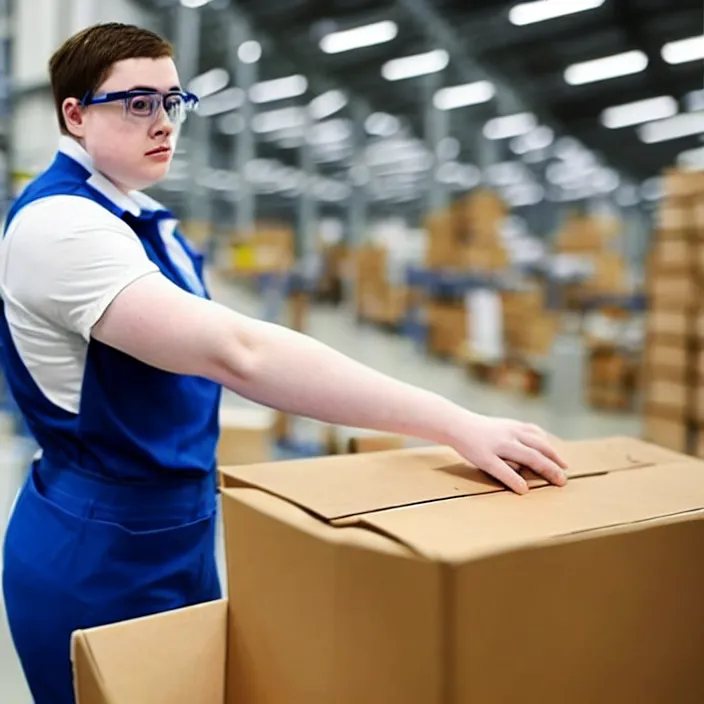 photo of a pale white slightly overweight androgynous | Stable ...