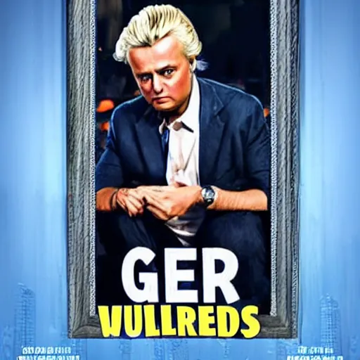 Image similar to geert wilders in bollywood movieposter