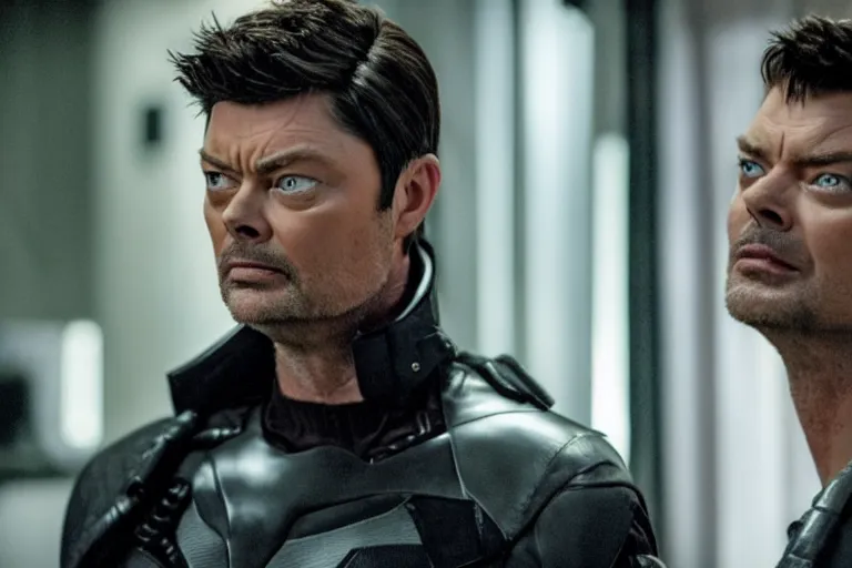 Prompt: a film still of karl urban in catwoman, high quality