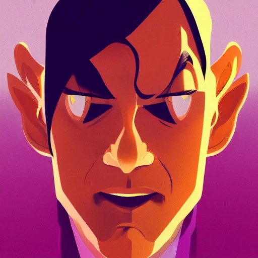 Image similar to face icon stylized minimalist goldfinger, loftis, cory behance hd by jesper ejsing, by rhads, makoto shinkai and lois van baarle, ilya kuvshinov, rossdraws global illumination