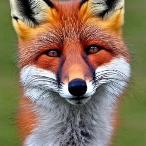 Prompt: fox selfie