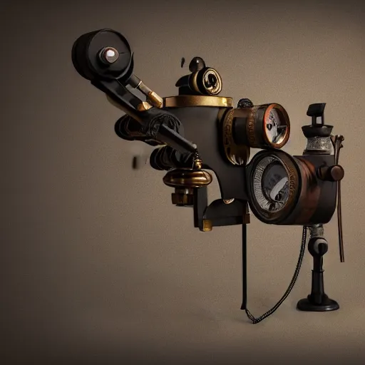 Image similar to ophthalmoscope, steampunk, blueprints, vintage, sketch, photorealistic, intricate, detailed, 4k, octane render