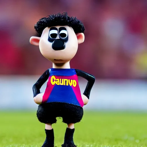 Image similar to clamation of xavi hernandez in shaun the sheep