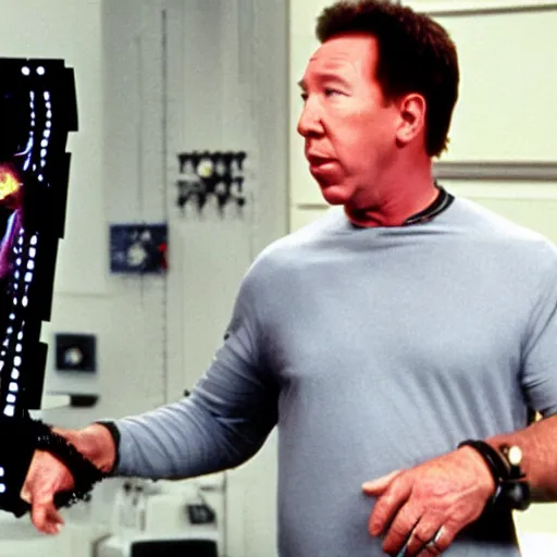 Image similar to tim allen as a borg drone