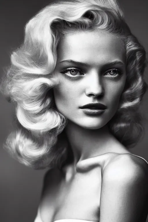 stunning award - winning portrait by peter lindbergh | Stable Diffusion ...