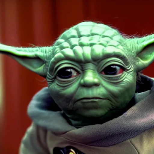 Image similar to yoda wearing a star trek uniform, photo, 8k