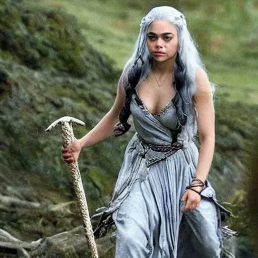 Image similar to mila kunis as daenerys targaryen