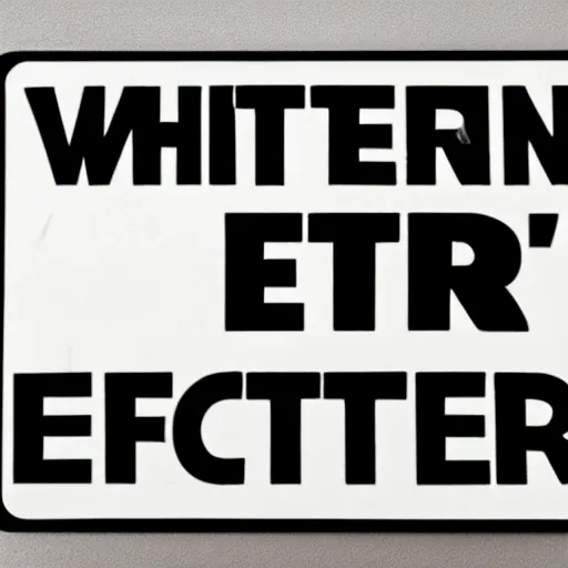 Image similar to white sheet sign that says in black letters « error », photography