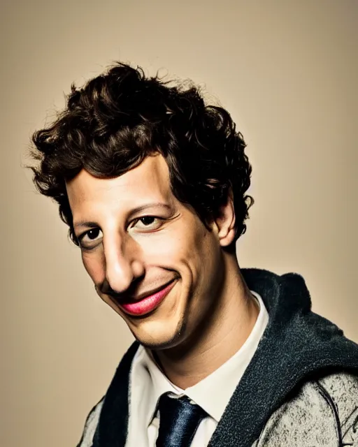 Image similar to A portrait of Andy Samberg, highly detailed, trending on artstation, bokeh, 90mm, f/1.4