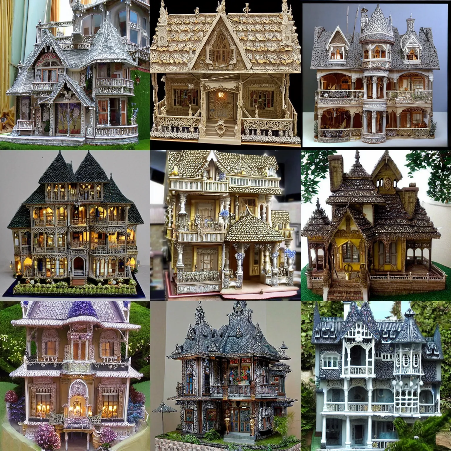 Prompt: Diamond house, very detailed, intricate details, fantasy