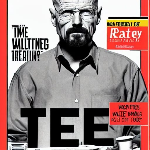 Image similar to TIME magazine cover about Walter White